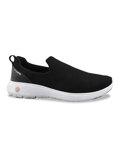 CAMP WAY Black Men's Walking Shoes